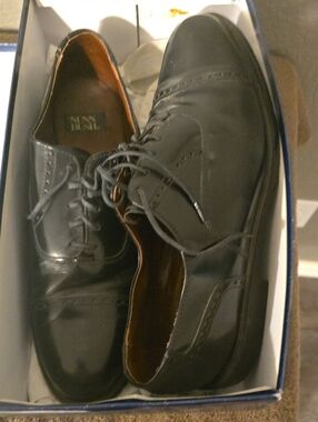 Nunn Bush Men's Black Leather Oxford Shoes